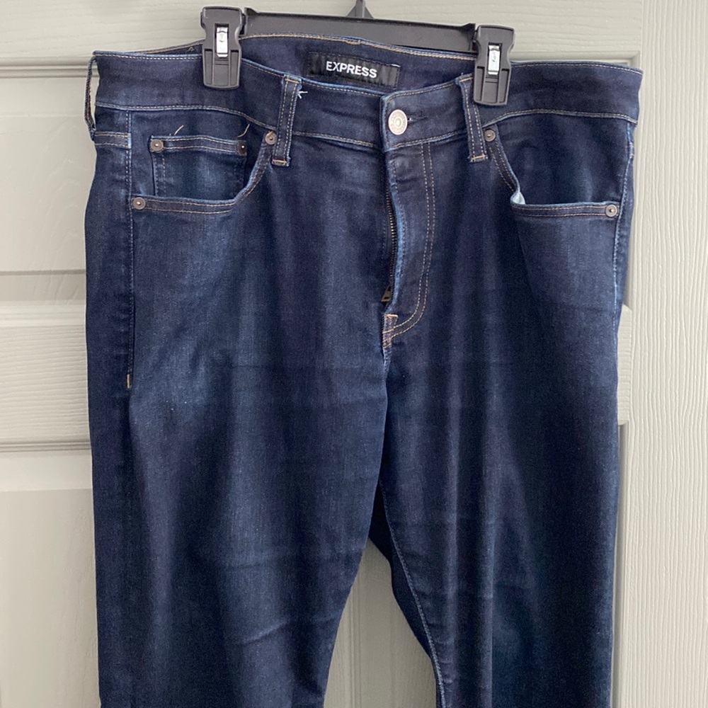 Men’s Express blue jeans hyper stretch slim 33x32.